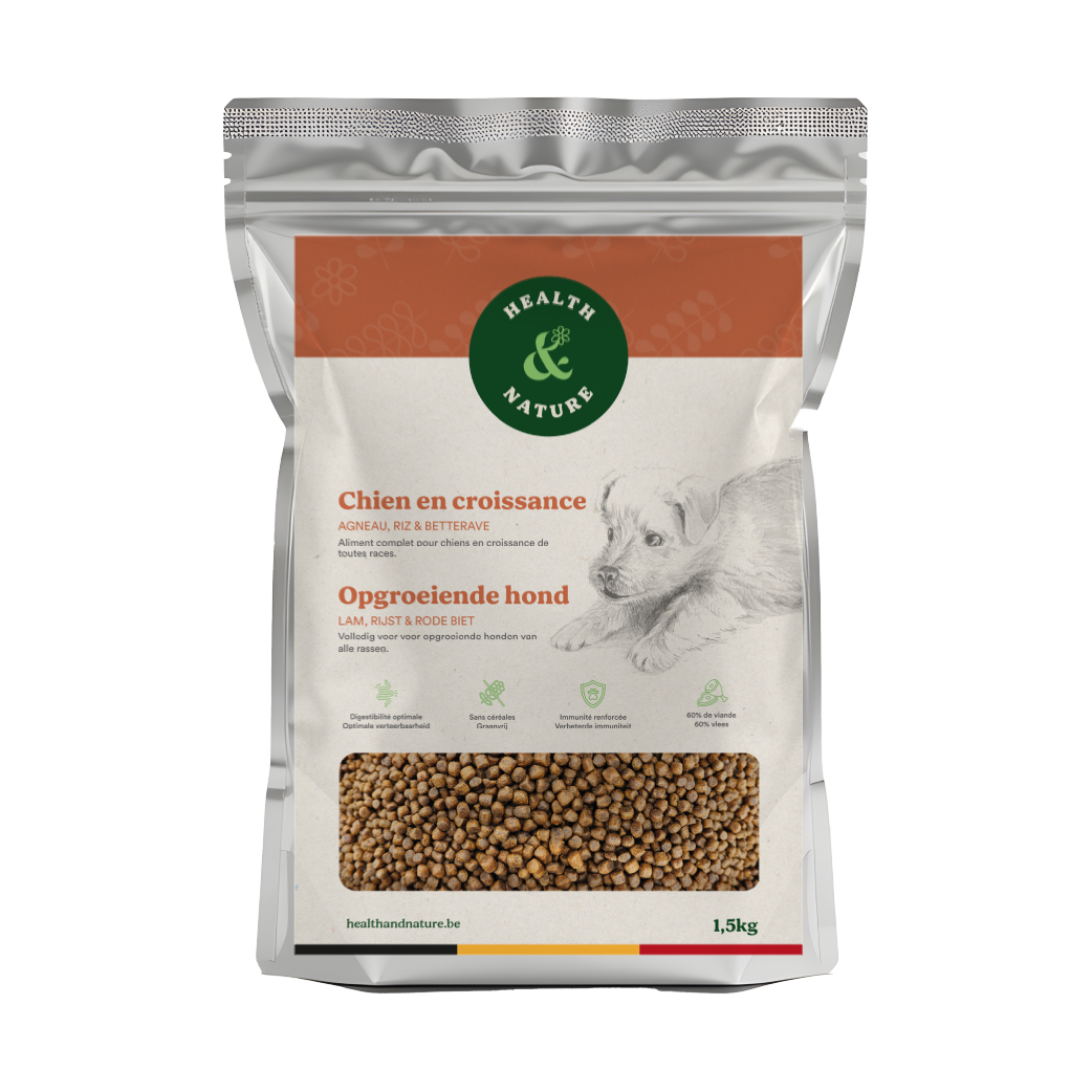 Croquettes Chien en Croissance 1,5kg échantillon à -50%