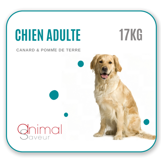 Croquettes Chien Adulte 17 kg - Canard / Pommes de Terre