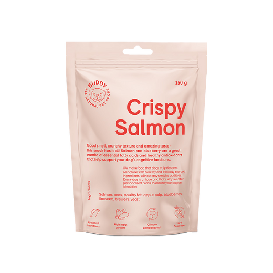 Crispy Salmon | Friandise pour chien au saumon | Carton de 10