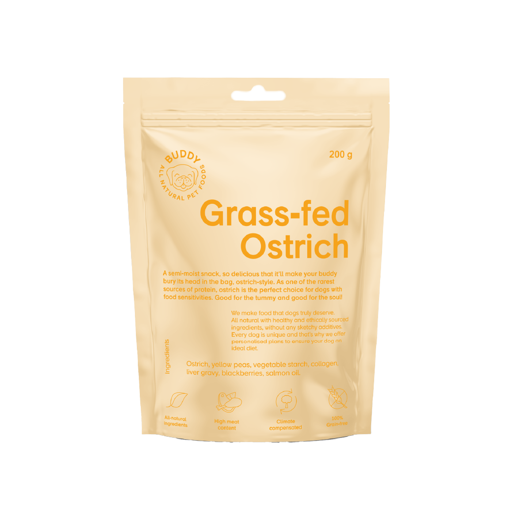Friandise pour chien à l'autruche ● Carton de 10