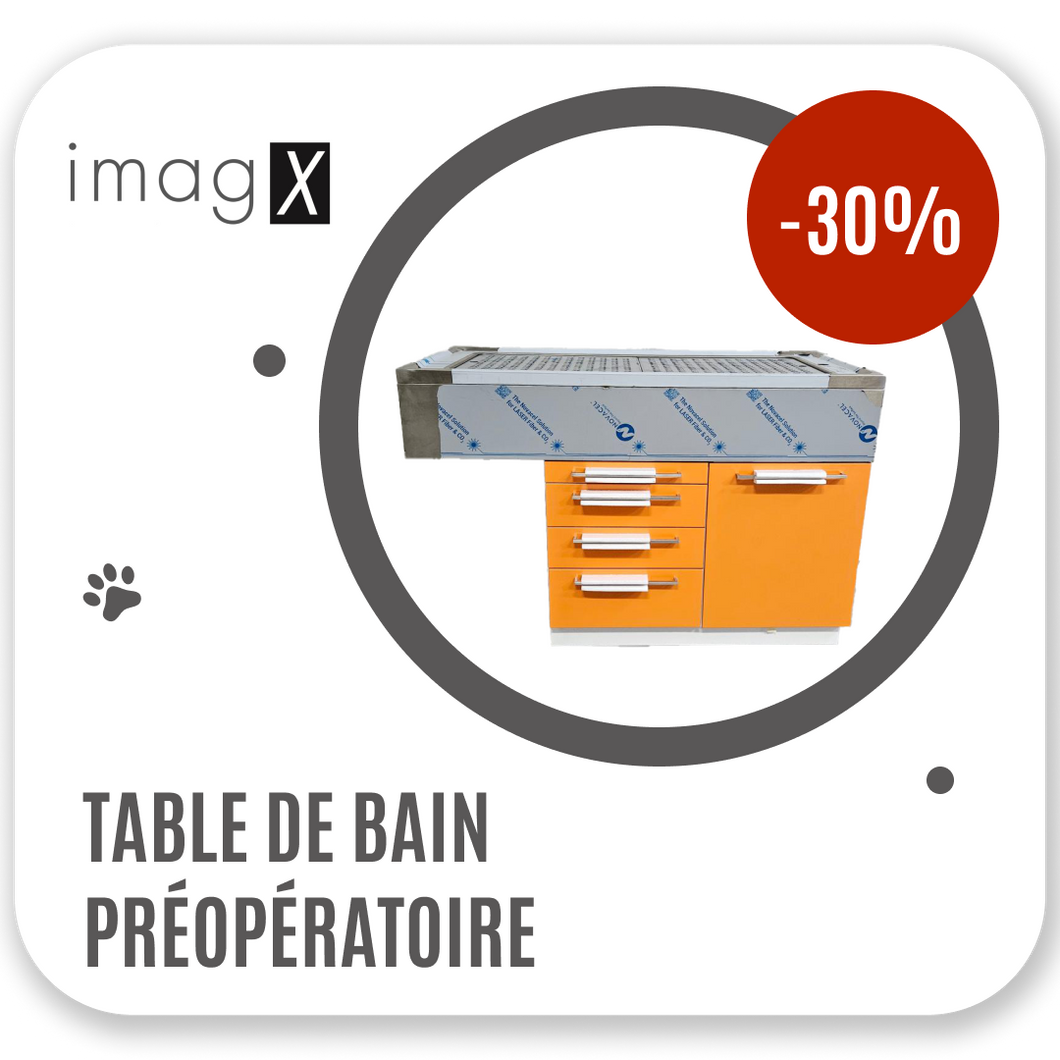 Table de bain préopératoire