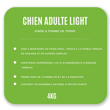 Charger l&#39;image dans la galerie, Chien Adulte Préventive Light 4 kg - Dinde / Pommes de Terre
