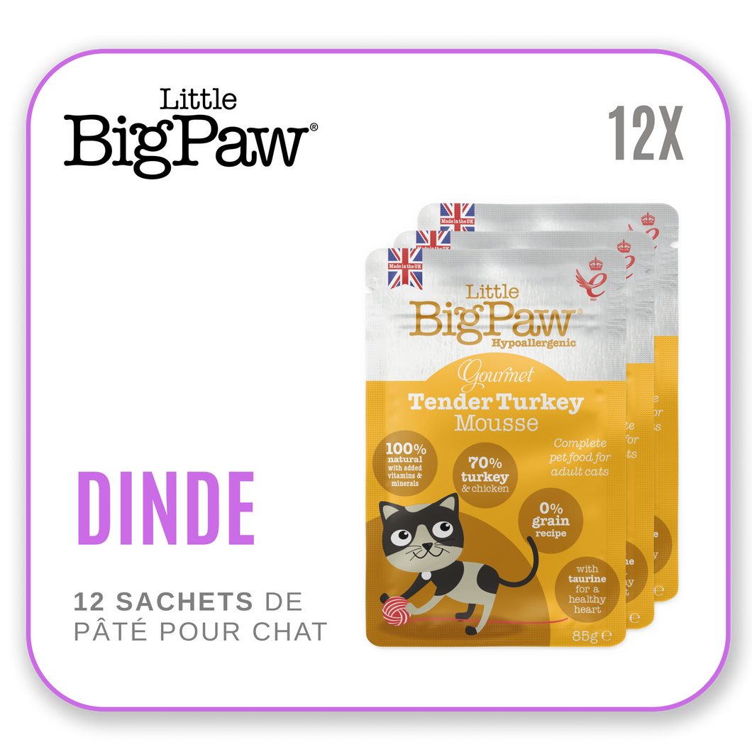 Little Big Paw Chat 85g Dinde - Carton