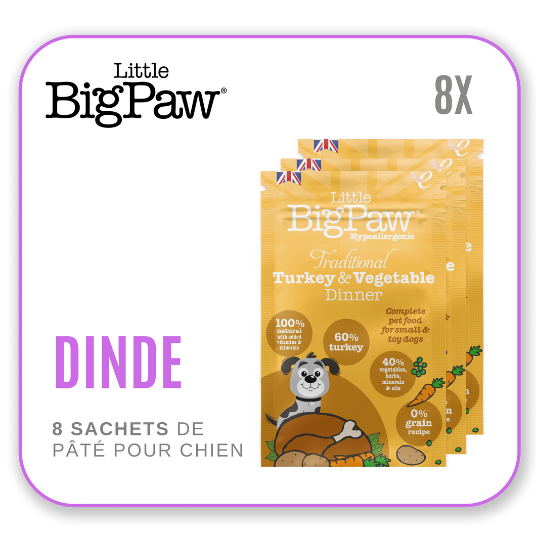Little Big Paw Chien 150g Dinde - Carton