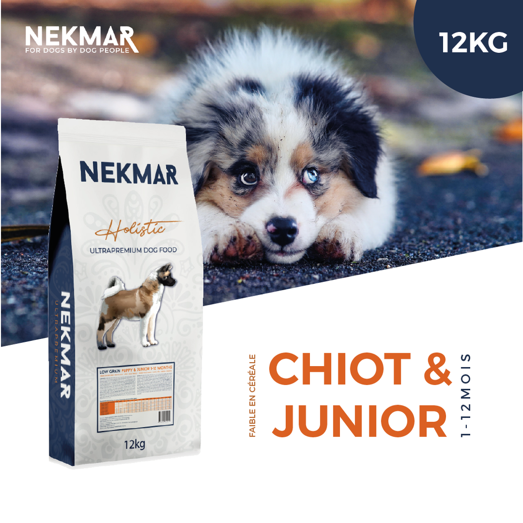 Croquettes Chiot & Junior 1-12 mois | Poulet frais 12kg