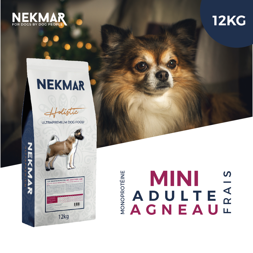 Croquettes Chien Mini Adulte | Agneau frais 12kg